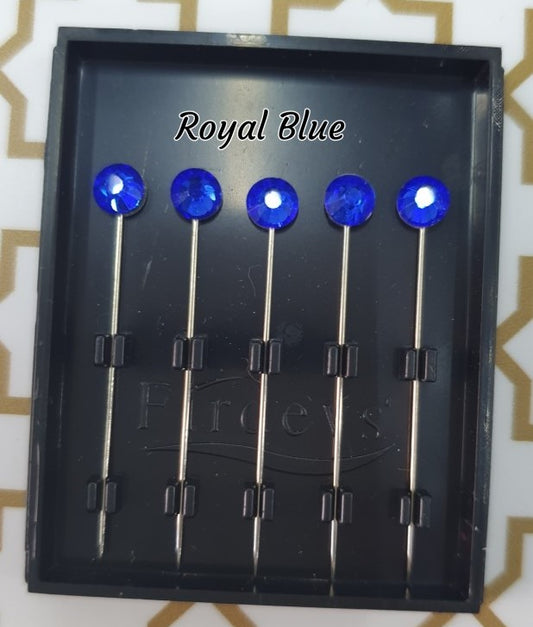 Firdevs Luxury Scarf Needle - Royal Blue
