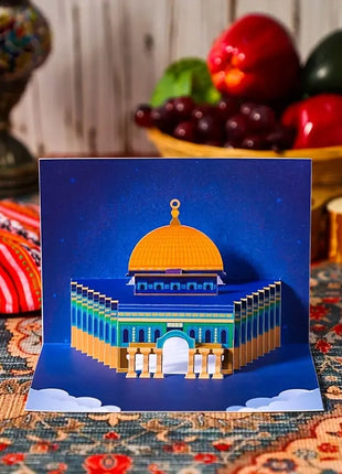 Dome of The Rock Popup Card Aqsa