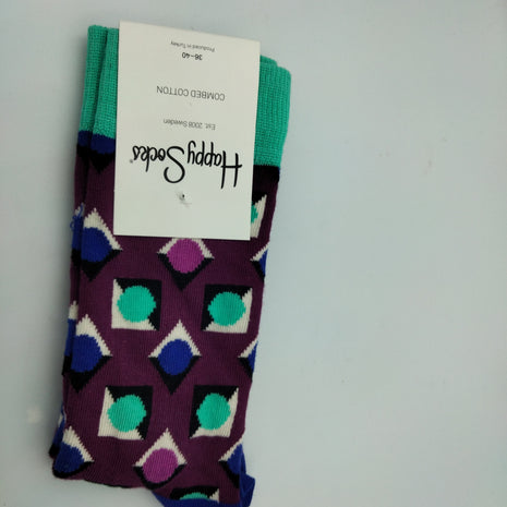 Happy Socks With Diamonds