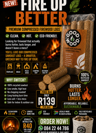 Eco Logs Firewood 20KGS
