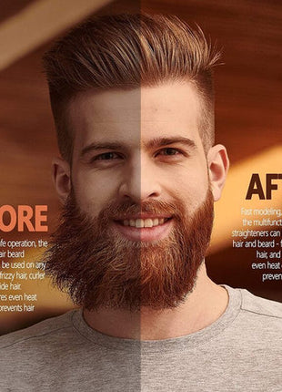 Hair Beard Straightener Brush (Wireless)