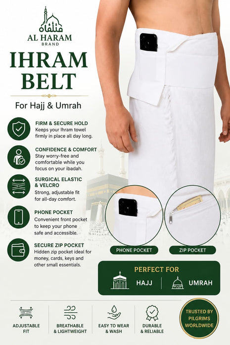Ihram Belt - Al Haram Ihraam Belt