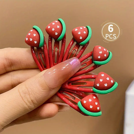 6pcs Watermelon Hair Clips
