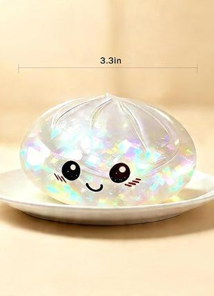 Rainbow Mystery Squishy Bun Glitter Edition