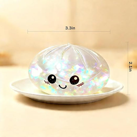 Rainbow Mystery Squishy Bun Glitter Edition