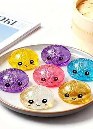 Rainbow Mystery Squishy Bun Glitter Edition