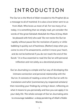 Me And My Quran Journal