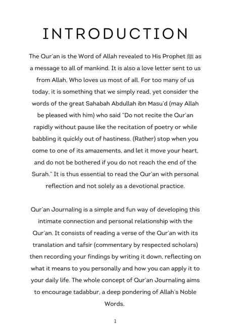 Me And My Quran Journal
