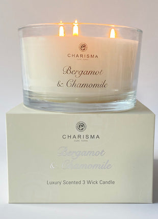 Charisma Bergamot and Chamomile 3 Wick Scented Candle