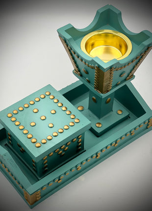 Bakhoor Burner with Tray and Bakhoor Holder
