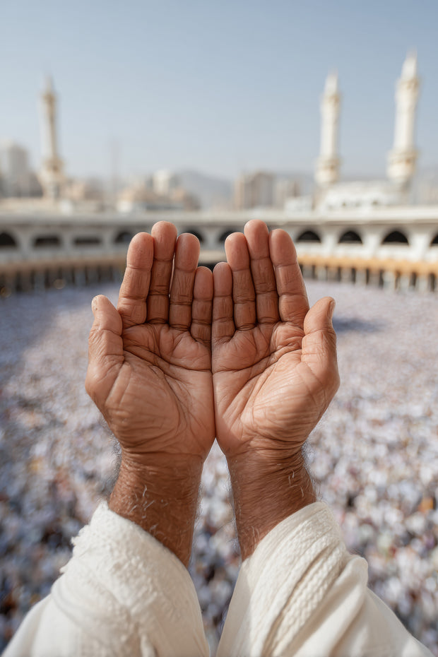 <h3>Shop<br/>Umrah & Hajj <br/>Essentials <br/></h3>