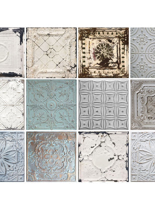 Vintage Ceiling Mix - Vinyl Wall Tiles