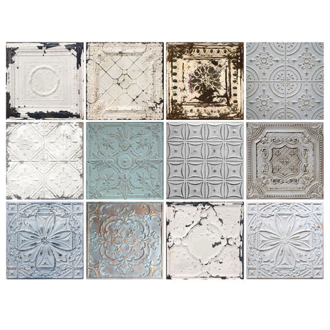 Vintage Ceiling Mix - Vinyl Wall Tiles