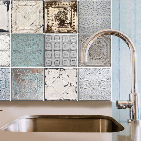 Vintage Ceiling Mix - Vinyl Wall Tiles