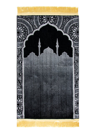 MISK BLACK AND GREY  - MADINA MADE 8MM 70X110