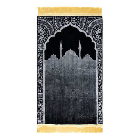 MISK BLACK AND GREY  - MADINA MADE 8MM 70X110