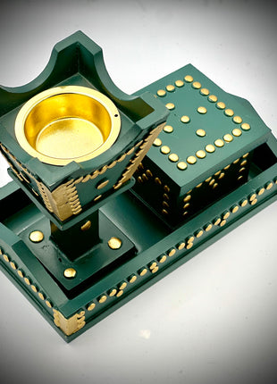 Bakhoor Burner with Tray and Bakhoor Holder