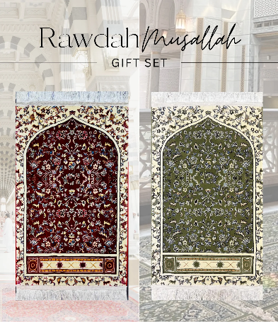 MADINA MADE RAWDAH GIFT SET - 1 X RED RAWDHA & 1X GREEN RAWDHA