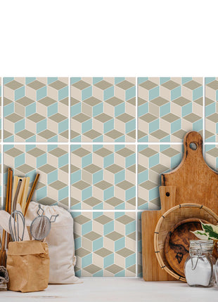 Geometric Blocks - Vinyl wall tiles