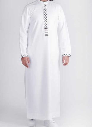 White Keffiyeh Thobe