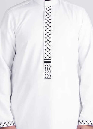 White Keffiyeh Thobe