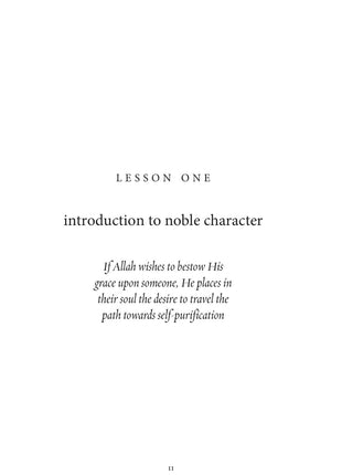 The Clarification of Noble Character