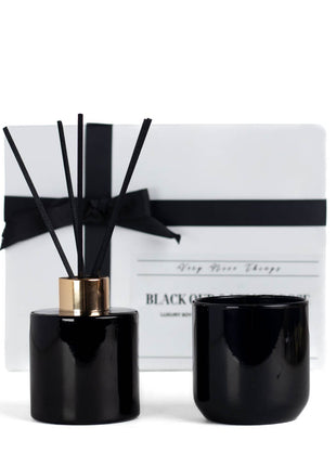 Luxurious Oud Candle & Reed Diffuser Set