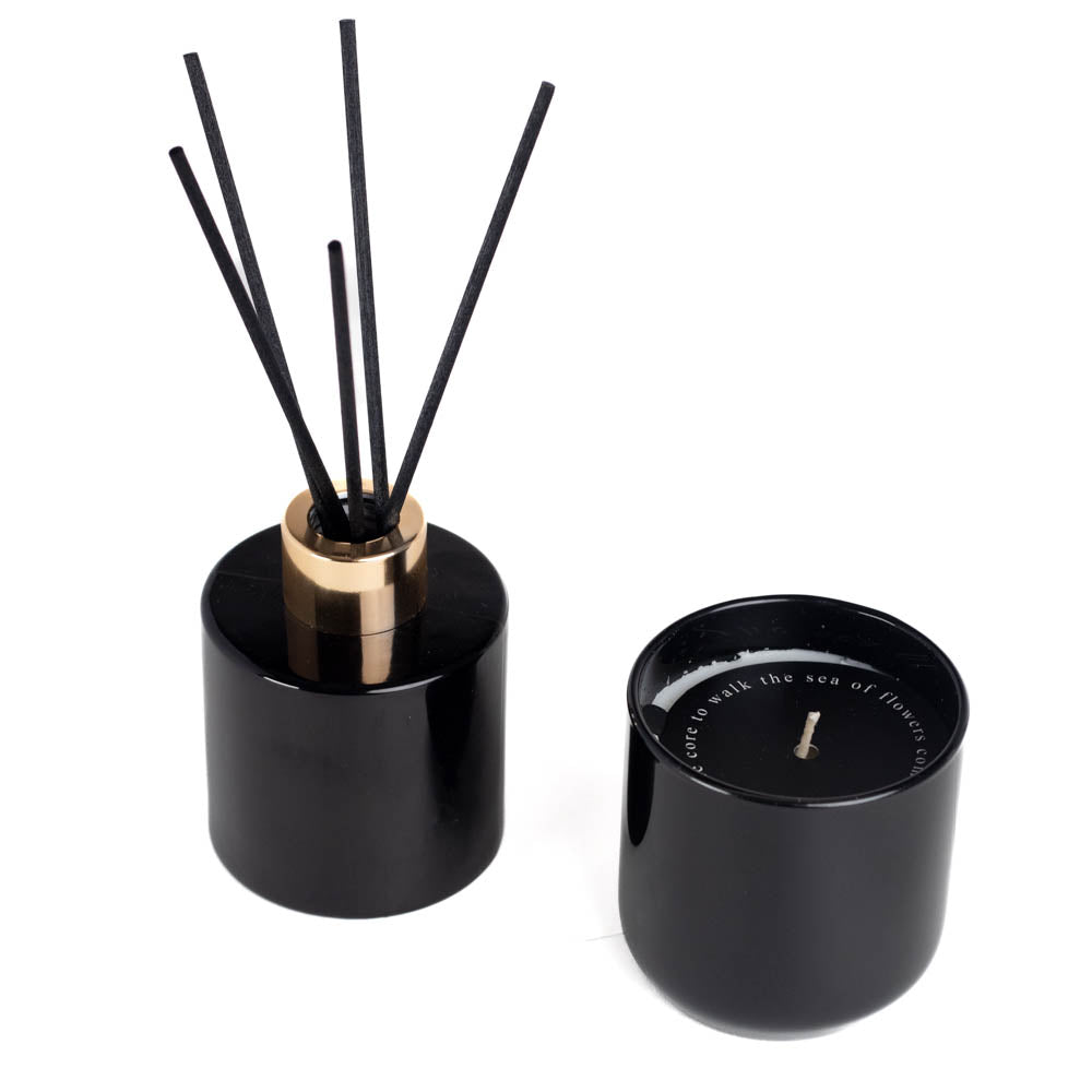 Luxurious Oud Candle & Reed Diffuser Set