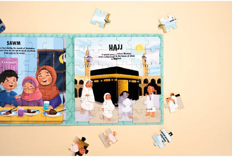5 Pillars Of Islam Magnetic Puzzle Book by: Imaan Kidz