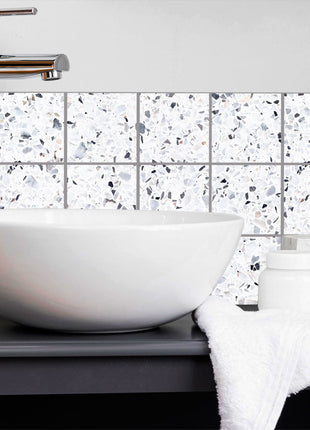 Terrazzo Grey - Vinyl Wall Tiles