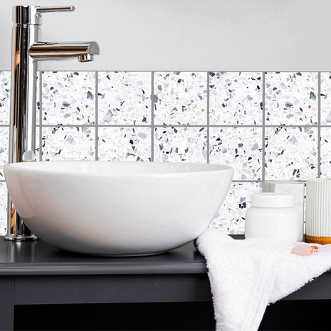 Terrazzo Grey - Vinyl Wall Tiles