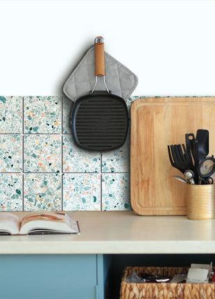 Terrazzo Aqua - Vinyl Wall Tiles