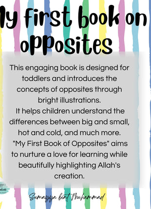 My First Book On Opposites