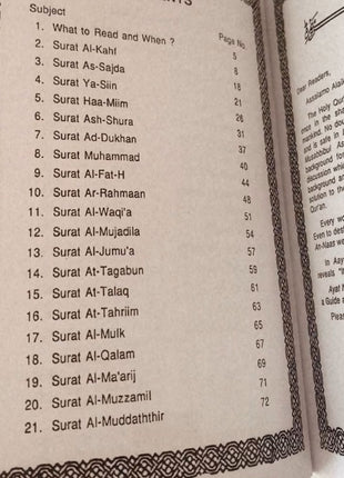 Selected Surahs & Duas