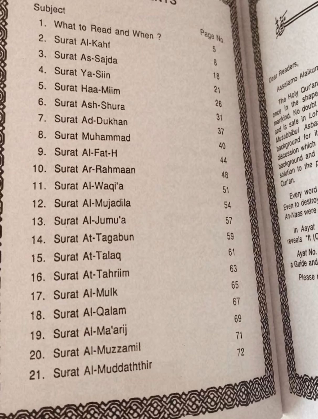 Selected Surahs & Duas