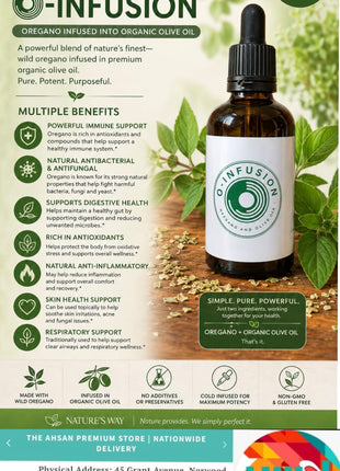 O Infusion Oregano and Olive Elixr