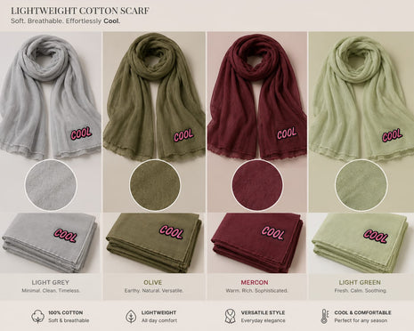 Cool Cotton scarves
