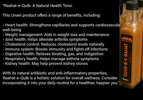 "Raahat-e-Qulb: A Natural Health Tonic