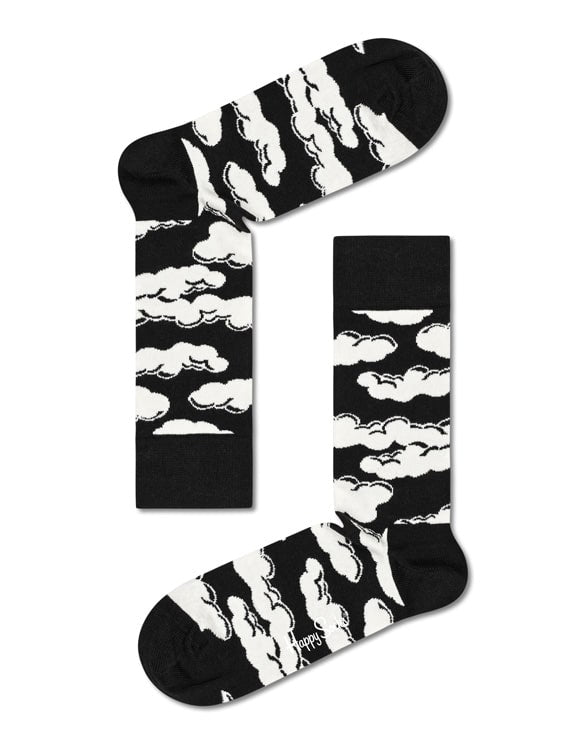 HAPPY SOCKS 4-Pack Black & White Socks Gift Set