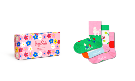 HAPPY SOCKS 3-Pack Flower Socks Gift Set