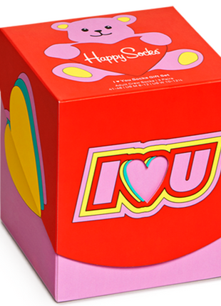 HAPPY SOCKS 3 PACK I LOVE YOU SOCKS GIFT SET