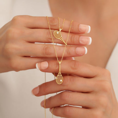 Tennis And Padel Racket Necklace
