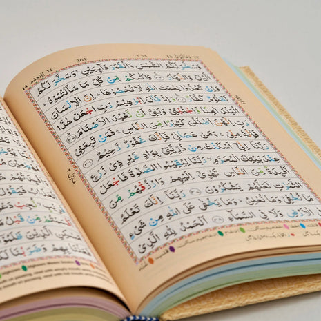 Holy Quran Colour Coded Tajweed Rules includes Slip Case - (13 Lines)
