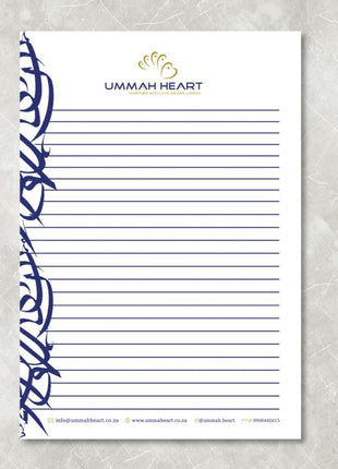 Ummah Heart Branded Notepads