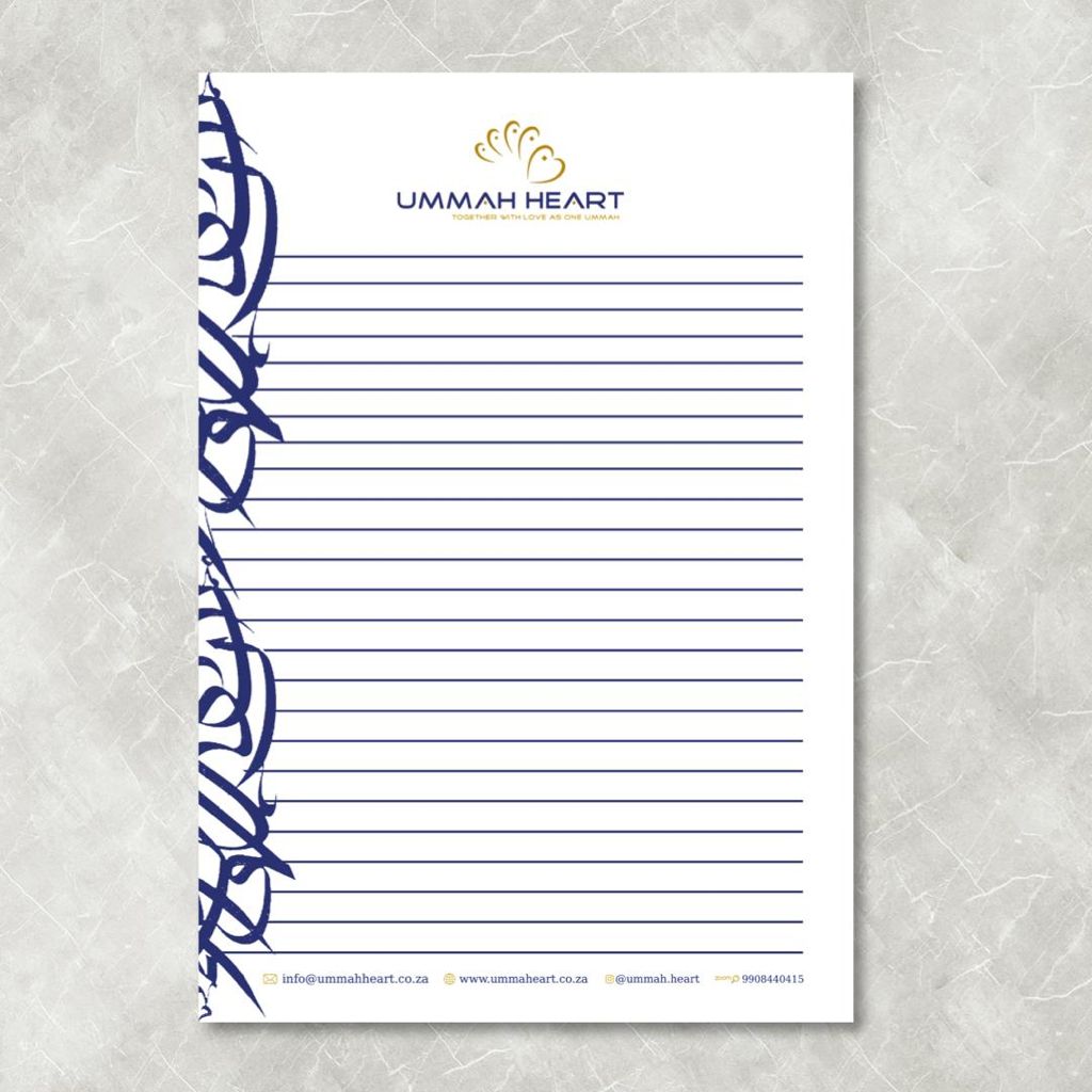 Ummah Heart Branded Notepads