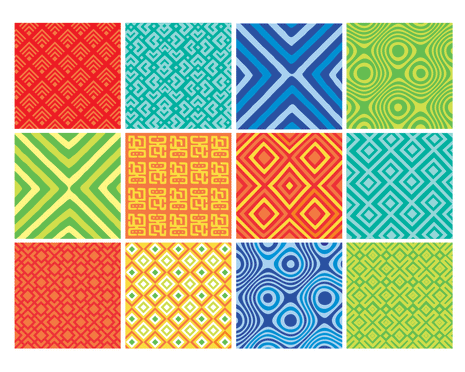 African Mix - Colour vinyl wall tiles