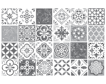 Mediterranean Grey - vinyl wall tiles