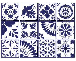 Mexican Mix - vinyl wall tiles