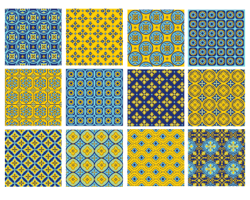 Oriental mix - vinyl wall tiles