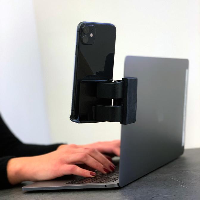 Kikkerland - Computer Clip-On Phone Stand